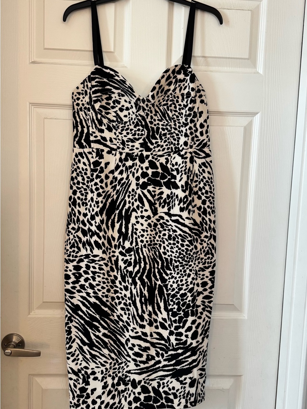 Sergio Hudson for Target Animal Print Bodycon Midi Dress M
